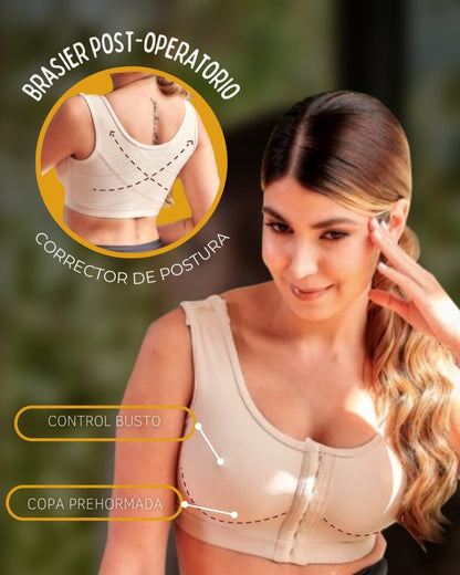 Brasier Tira Ancha Corrector de Postura Elástico